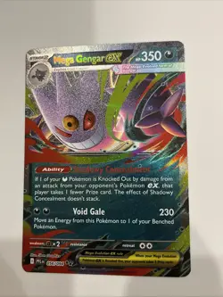 Mega Gengar ex 056/094 Me02: Phantasmal Flames Holo Pokemon Card - Image 1