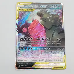 Pokemon Mega Sableye Tyranitar Tag Team GX 126/236 Holo Card Unified Minds - NM - Image 1