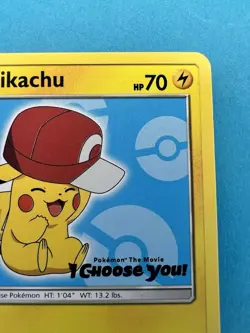 Ash's Pikachu SM113 Sun & Moon Black Star Promo Card Pokemon TCG NM - Image 2