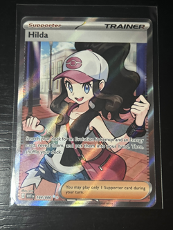 Hilda 164/086 Full Art Ultra Rare SV: White Flare TCG Trainer Card Pokemon - Image 1