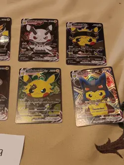 8 Pikachu Pokemon Card Holo GX VSTAR VMAX GX EX Cosplay Art - Image 3