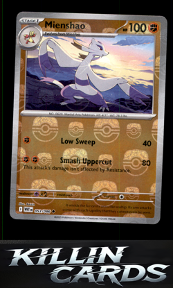 Mienshao (Master Ball Pattern) 053/086 Pokemon Uncommon SV: White Flare Card NM - Image 1