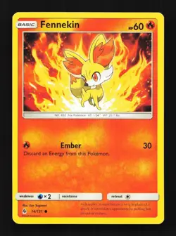 Fennekin 14/131 LP Forbidden Light English Pokemon Card TCG - Image 1