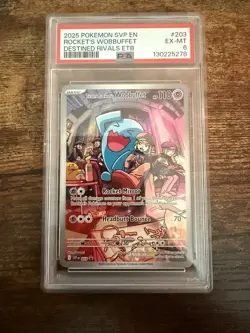 Team Rocket's Wobbuffet 203 Sv: Scarlet & Violet Promo Cards Holo - Image 1