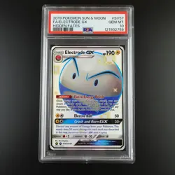 PSA 10 Electrode GX SV57/SV94 Pokemon Hidden Fates Full Art Holo Card - Image 1