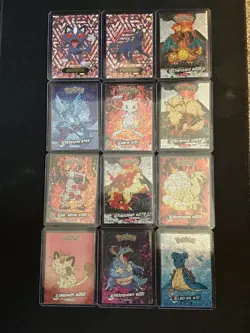Pokemon Card Crystal Collection Stained Glass! Charizard + Shadow Meowth/Persian - Image 1
