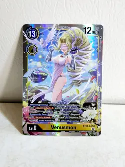 Venusmon BT10-042 Xros Encounter (SR) Digimon Card - Image 2