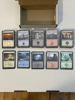 500 Basic Lands MTG - 100 of Each Color! Magic The Gathering Bulk Lot With FOILS - Image 1