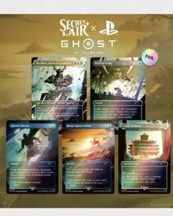 Secret Lair x Ghost of Tsushima Rainbow Foil Sealed/New MTG Sony PlayStation - Image 3