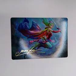 Terra, Herald of Hope 20/53 Gold Stamped Signature MTG Art Series Final Fantasy - Image 1