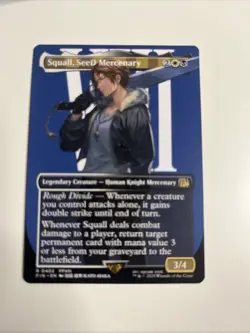 Squall, SeeD Mercenary (Borderless) Final Fantasy Foil - Image 1
