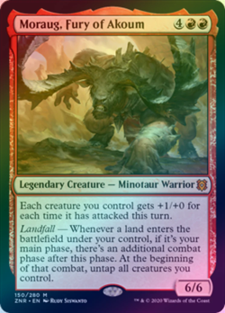 Moraug, Fury of Akoum (Foil) - Near Mint - MTG Zendikar Rising - ZNR - Image 1