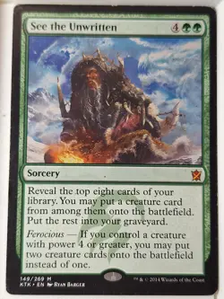 See the Unwritten - Khans of Tarkir - Magic the Gathering MTG Nice! - Image 1