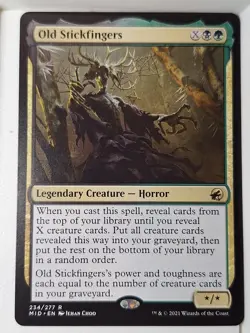 Old Stickfingers - Innistrad: Midnight Hunt - Magic the Gathering MTG Nice! - Image 1