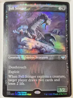 Fell Stinger- FOIL - Play Promo - Magic the Gathering MTG Nice! - Image 1