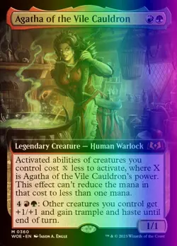 MTG Agatha of the Vile Cauldron (360/515) Wilds of Eldraine LP FOIL - Image 1