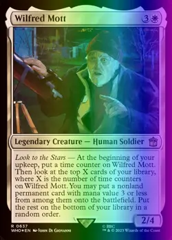 MTG Magic the Gathering Wilfred Mott (637/1448) Doctor Who LP FOIL- Surge - Image 1
