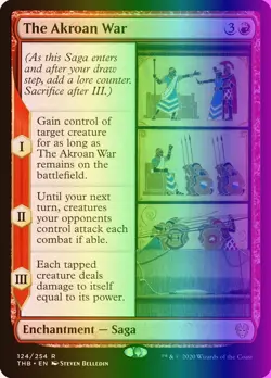 MTG Magic the Gathering The Akroan War (124/412) Theros Beyond Death LP FOIL - Image 1