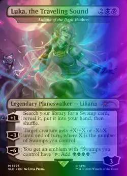 Liliana of the Dark Realms (1593/3004) SLD JP LP FOIL- Alternate Name br Rainbow - Image 1