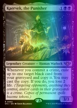 MTG Kaervek, the Punisher (92p/160) Outlaws of Thunder Junction Promos NM FOIL - Image 1