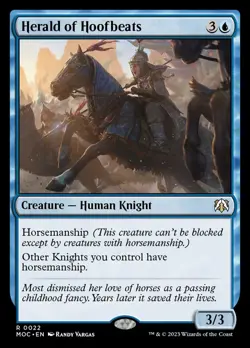 MTG Herald of Hoofbeats (22/542) March of the Machine Commander NM - Image 1