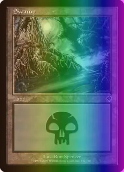 MTG Magic the Gathering Swamp (342/356) Invasion LP FOIL - Image 1