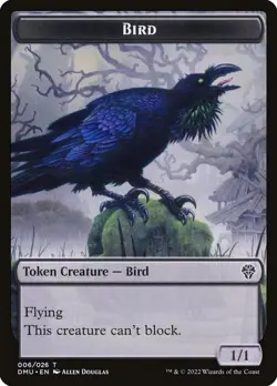 MTG Magic the Gathering Token - Bird (6/552) Dominaria United LP - Image 1