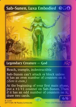 MTG Magic the Gathering Sab-Sunen, Luxa Embodied (491/579) Aetherdrift LP FOIL - Image 1