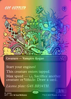 MTG Magic the Gathering Gas Guzzler (338/579) Aetherdrift NM FOIL - Image 1