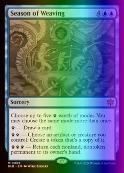 MTG Magic the Gathering Season of Weaving (68/452) Bloomburrow LP FOIL - Image 1