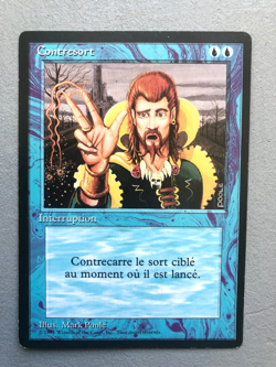 Mtg Carte Magic Fbb Foreign Black Bordered Counterspell French MP - Image 1