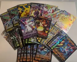 Pokemon TCG Jumbo Card Lot of 50 English Oversize Cards - Includes Doubles - Image 1