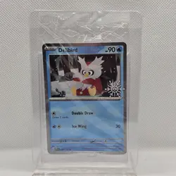 Delibird 046/193 Pokemon Holiday Calendar 2025 Stamp Snowflake SEALED - Image 1