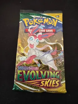 POKEMON TCG - EVOLVING SKIES - BOOSTER PACK (1x Pack) BRAND NEW SEALED RARE - Image 1
