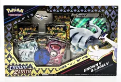 Pokemon TCG Crown Zenith Lugia V Unown v Special Collection Box Sealed - Image 1
