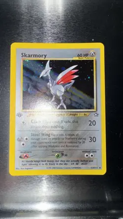 Skarmory 13/111 1st Edition Neo Genesis Vintage Holo Pokemon TCG WOTC MINT GRADE - Image 1