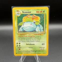 Pokemon TCG Venusaur Base Set Holo Rare - Image 1