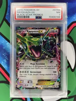 2015 POKEMON XY BLACK STAR PROMOS #XY66 RAYQUAZA EX PSA 7 - Image 1