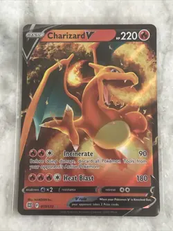 Pokemon TCG Charizard V Sword & Shield: Brilliant Stars 17/172 Holo Rare - NM/M! - Image 1