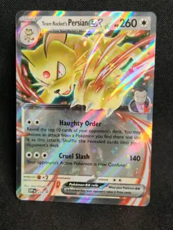 Pokemon - Team Rockets Persian 218 Promo - Destined Rivals Tin - Holo Foil - Image 1