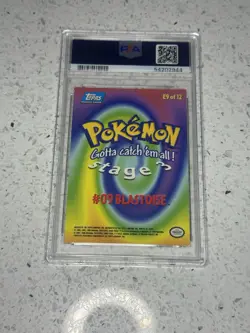 1999 Topps Pokemon The Movie Blastoise #E9 Foil PSA 6 - Image 2