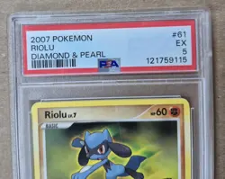 2007 POKEMON PSA 5 EX DIAMOND & PEARL #61 RIOLU - Image 4