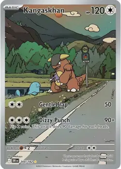 NM-Mint Kangaskhan - 204/182 - Illustration Rare Pokemon Destined Rivals - Image 1