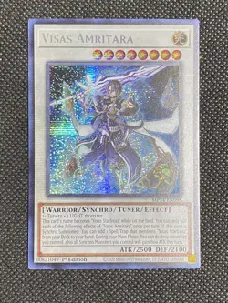 YuGiOh! - Visas Amritara MP24-EN098 Prismatic Secret Rare 1st Edition Near Mint - Image 1