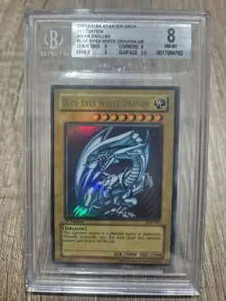 Yu-gi-oh BGS/Beckett SDK-001 Asian english 1st edition Blue eyes white dragon - Image 1