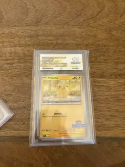 ACE 10 GEM MINT Pikachu Illustration Contest 2024 214 SVP214 Promo Pokemon Card - Image 1