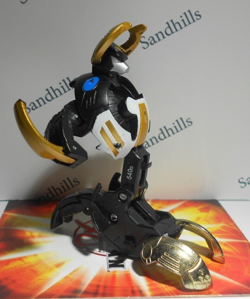 Bakugan Gigan Taures Black Haos BakuTech 540G & matching card - Image 4