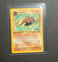 Pokemon TCG Kabuto Fossil 1st Edition Common Card 50/62 - Image 4