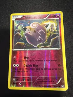 Pokemon TCG Clefairy Card 81/122 Reverse Holo, Regular Breakpoint - Image 1