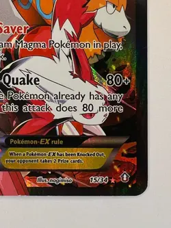 Team Magma's Groudon EX - Double Crisis 15/34 Full Art Holo Pokemon Cards LP - Image 5